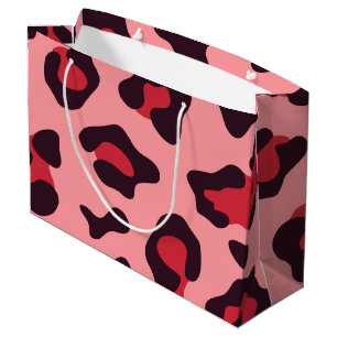 Pink Leopard Print Large Gift Bag