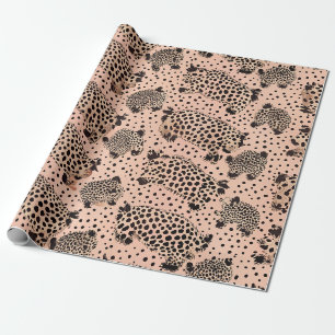 Pink Leopard Print Pattern – Chic Animal Wrapping Paper