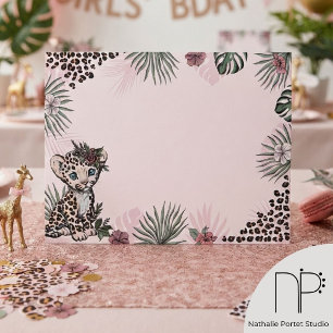 Pink Leopard Print Safari Envelope
