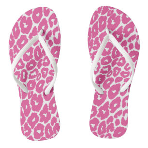 Pink Leopard Print Spot Changer Jandals