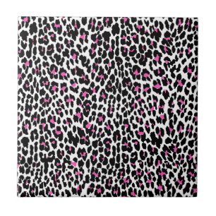 pink leopard print tile
