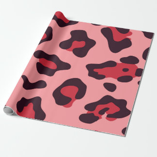 Pink Leopard Print Wrapping Paper