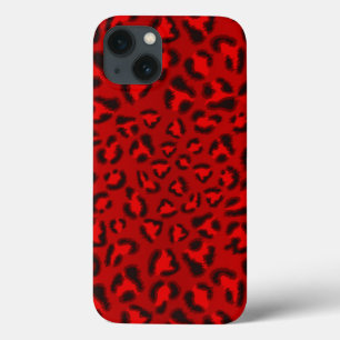 Pink leopard texture pattern. iPhone 13 case