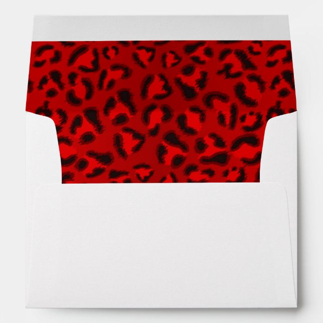 Pink leopard texture pattern. envelope (Back (Bottom))