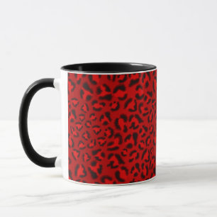 Pink leopard texture pattern. mug