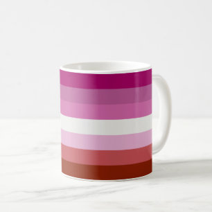Pink Lesbian Pride Flag Coffee Mug