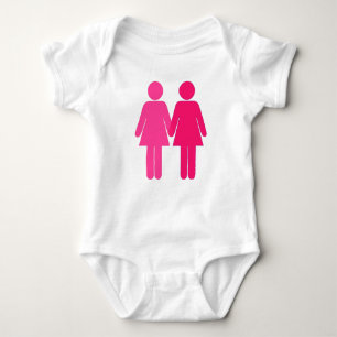 Pink Lesbians Baby Bodysuit
