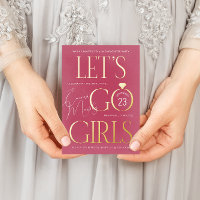 Pink Lets Go Girls Bachelorette Party