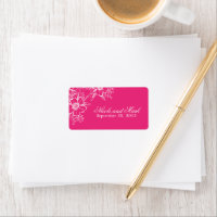 Pink Letterpress Style Wedding