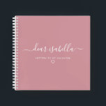 Pink Letters to My Daughter Keepsake Memory Notebo Notebook<br><div class="desc">This memory book has the words Letters to my Daughter on the cover with space for her name. It's the perfect gift for a new mother so she can write letters and words of advice to her daughter as she grows. The book can then be given as a keepsake journal...</div>