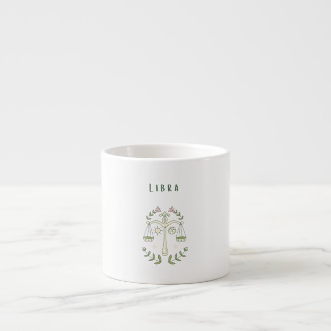 Pink Libra, zodiac, star sign  Espresso Cup (Front)