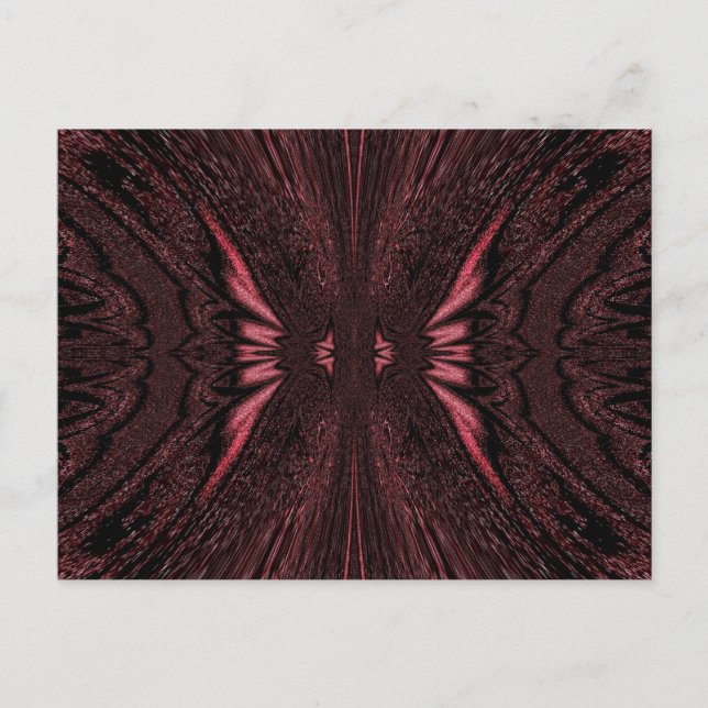 Pink Light Butterfly Postcard (Front)