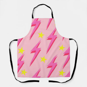 Pink Lightning Apron for Bold Kitchen Style