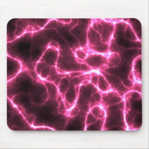 pink lightning background mouse pad