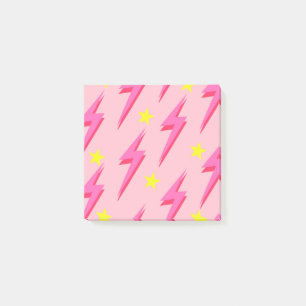 Pink Lightning Post-it Notes Stylish Organisation