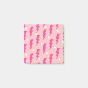 Pink Lightning Stylish Back-to-School Stationery  Post-it Notes
