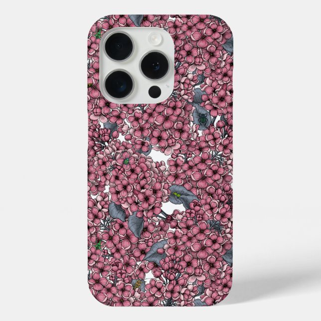 Pink Lilac garden Case-Mate iPhone Case (Back)