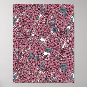 Pink Lilac garden Poster