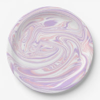 Pink Lilac Modern Abstract Liquid Marble Design