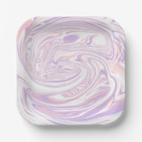 Pink Lilac Modern Abstract Liquid Marble Design