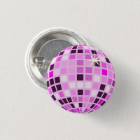 Pink Lilac Purple Retro Modern Disco Ball
