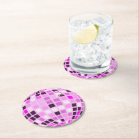 Pink Lilac Purple Retro Modern Disco Ball
