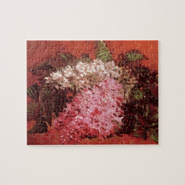Pink Lilacs by Vincent van Gogh, Still Life Flower Jigsaw Puzzle (Horizontal)