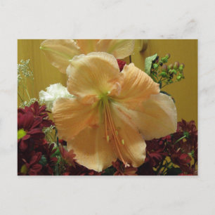 Pink Lily Bouquet Postcard