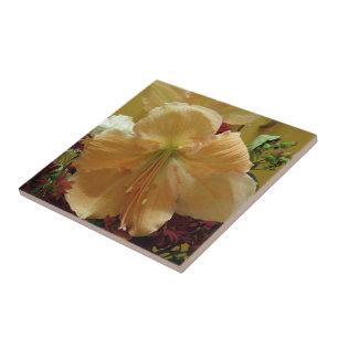 Pink Lily Bouquet Tile