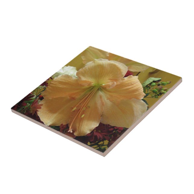 Pink Lily Bouquet Tile (Side)