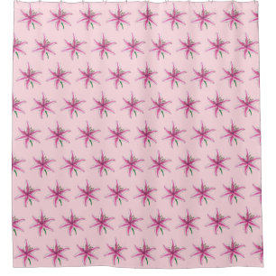 Pink Lily Flower Floral Print Garden Lilies Shower Curtain