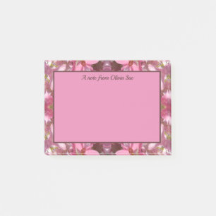 Pink Lily Fusion Kaleidoscope Post-it Notes