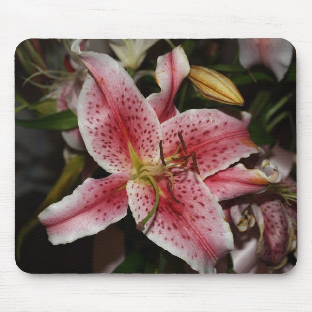 Pink Lily mouse pad (Front)