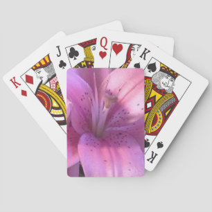 Pink Lily Playing Cards