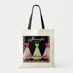 PINK & LIME GREEN Bridesmaid Dresses Tote Bag