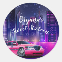 Pink Limo Limousine City Sweet 16 Birthday Party