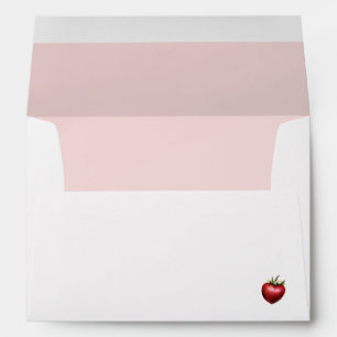 Pink Lined Strawberry Envelope