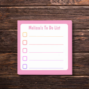 Pink Lined To Do List  Post-it Notes
