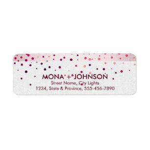 Pink Linen Glitter Sparkle Confetti Dots Modern