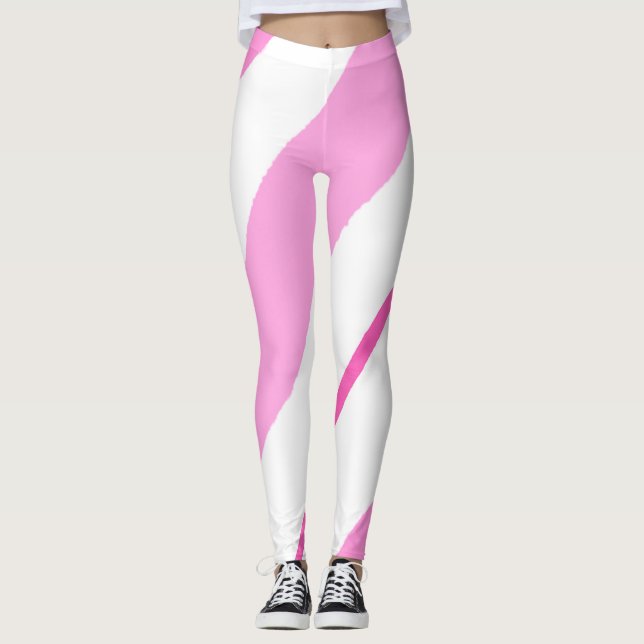 Pink lines leggings (Front)