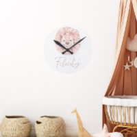 Pink Lion Boho Watercolor Nursery