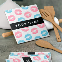 Pink Lips, Blue Lips, Kiss, Your Name, Personalise