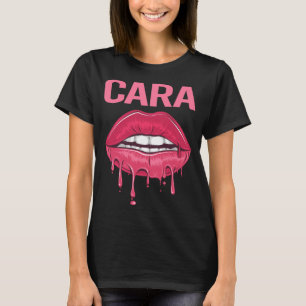 Pink Lips - Cara Name T-Shirt