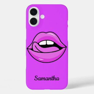Pink Lips custom name phone cases
