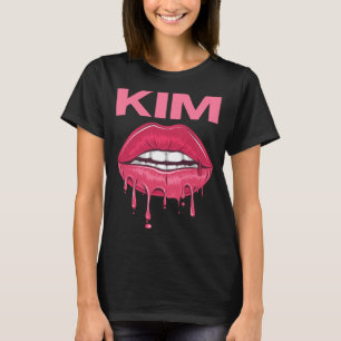 Pink Lips - Kim Name T-Shirt