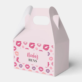 Pink Lips Kiss The Miss Hens Party Favour Box