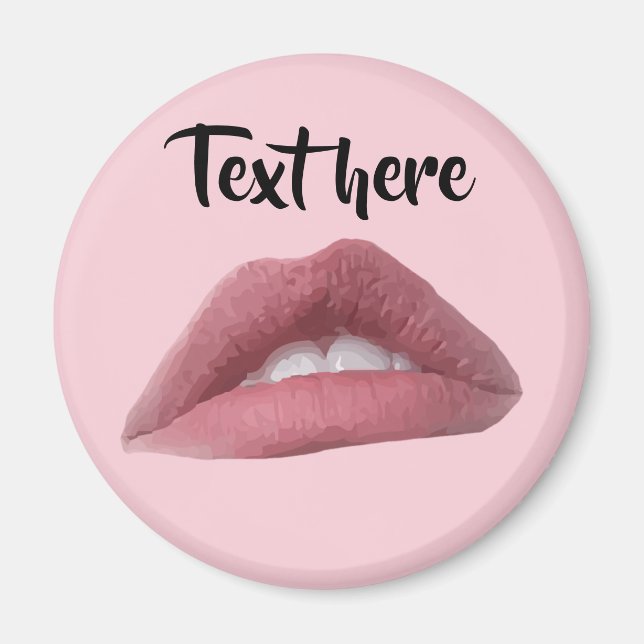 Pink Lips Magnet (Front)