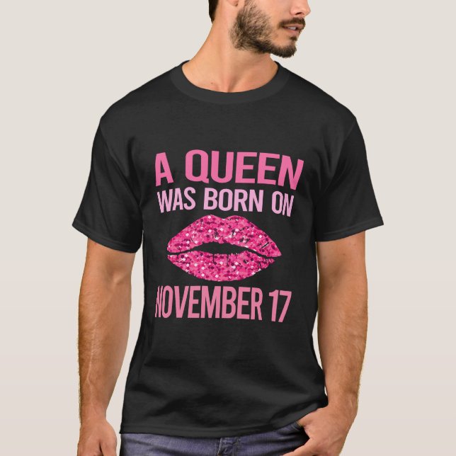 Pink Lips - November 17 17th T-Shirt (Front)