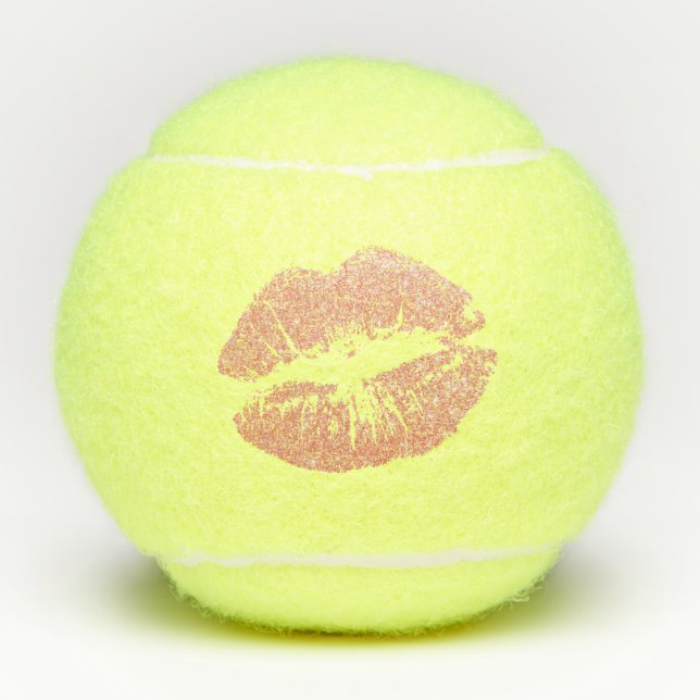 Pink Lips Penn Tennis Balls (Front)