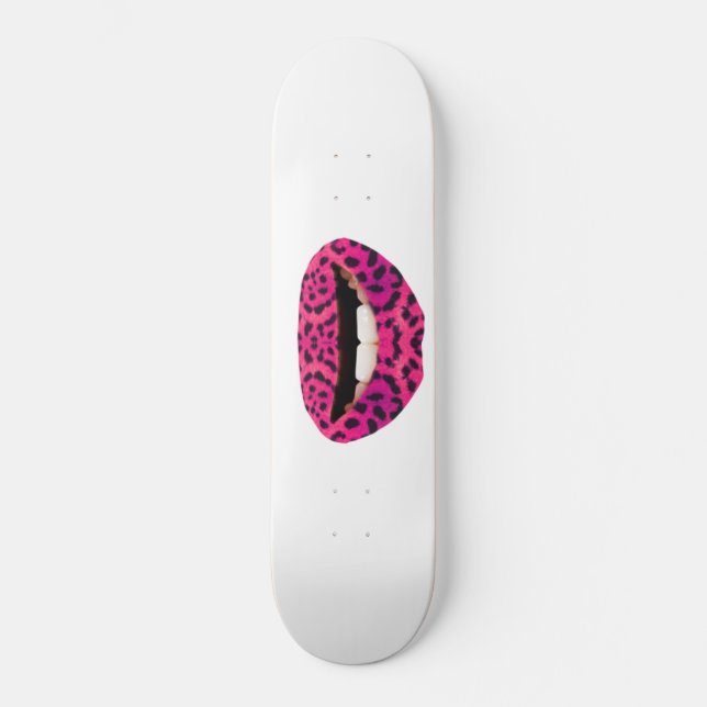 Pink Lips Skateboard (Front)